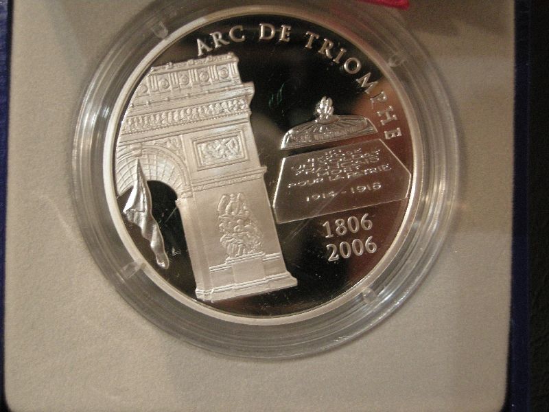 (afbeelding voor) 1½ Euro Frankrijk 2006 Proof Arc de Triomphe